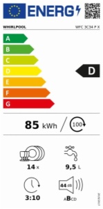 LAVAVAJILLAS WHIRLPOOL WFC 3C34 P X